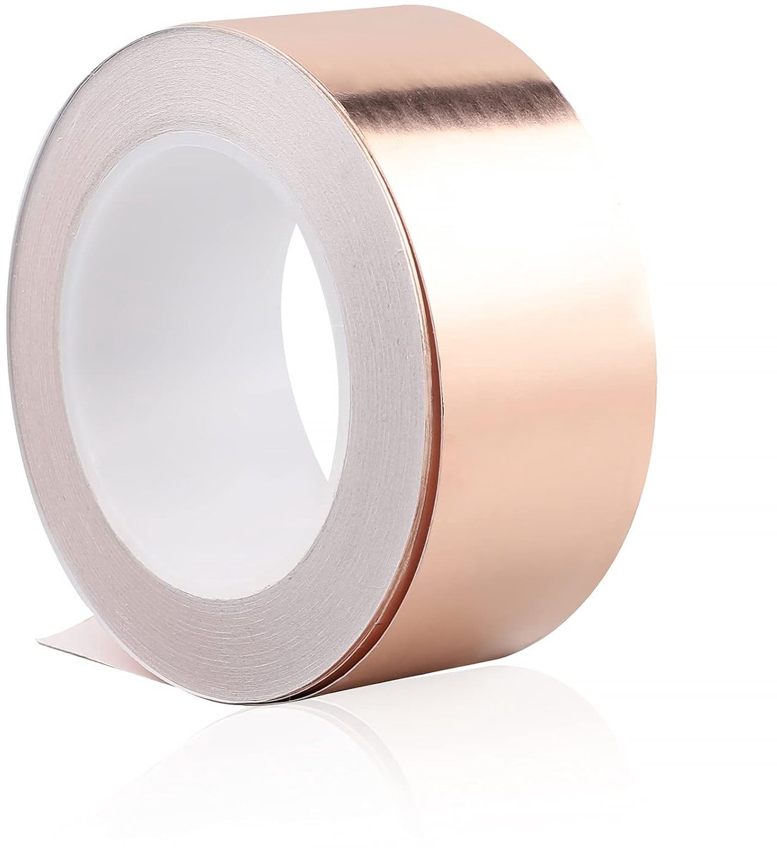 Koperband tegen slakken 20 m x 70 mm, kopertape 0,05 mm dik, afschermband koperfolie, EMI Kapton tape, hittebestendig