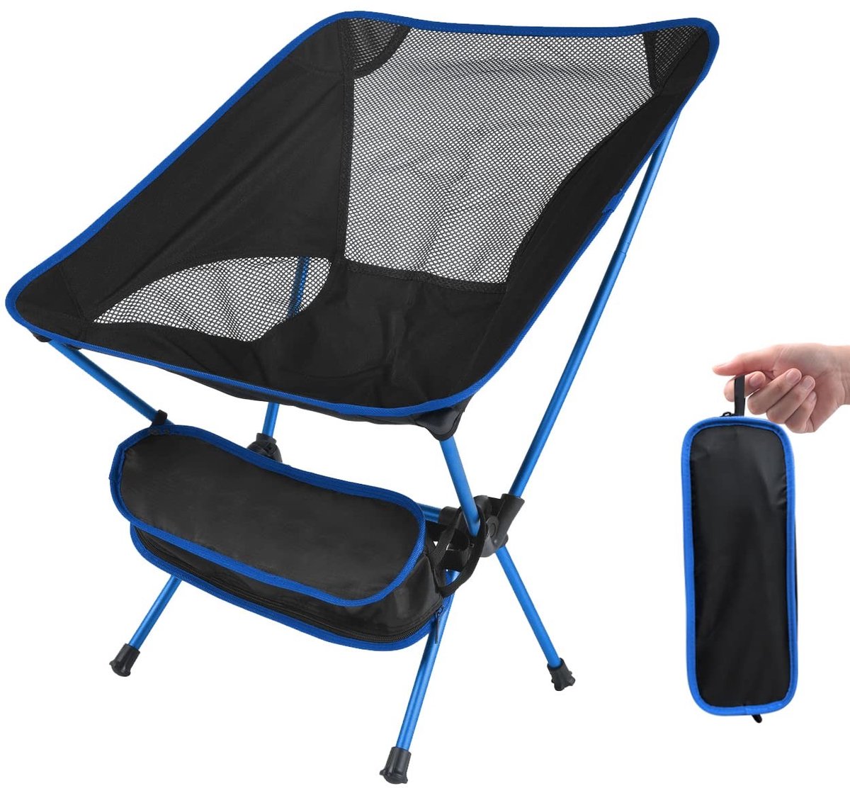 Omgoods - Opvouwbare Campingstoel Ultralicht met Draagtas en 135kg Capaciteit