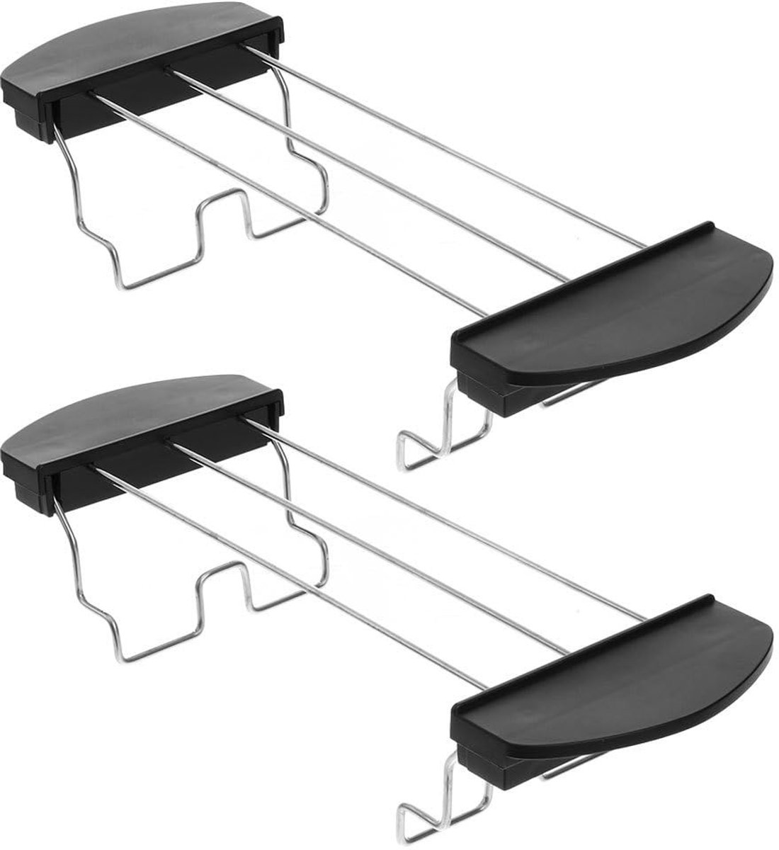 Omgoods - Set van 2 RVS Broodhouders voor in de Toaster