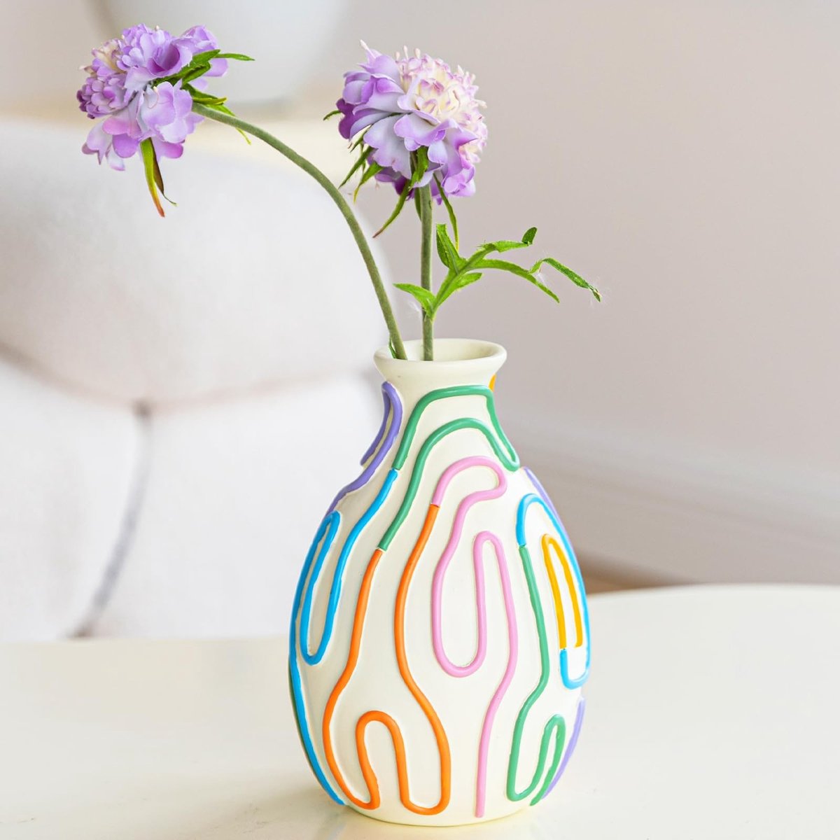 Omgoods - Unieke Gekleurde Vaas voor Moderne Decoratie