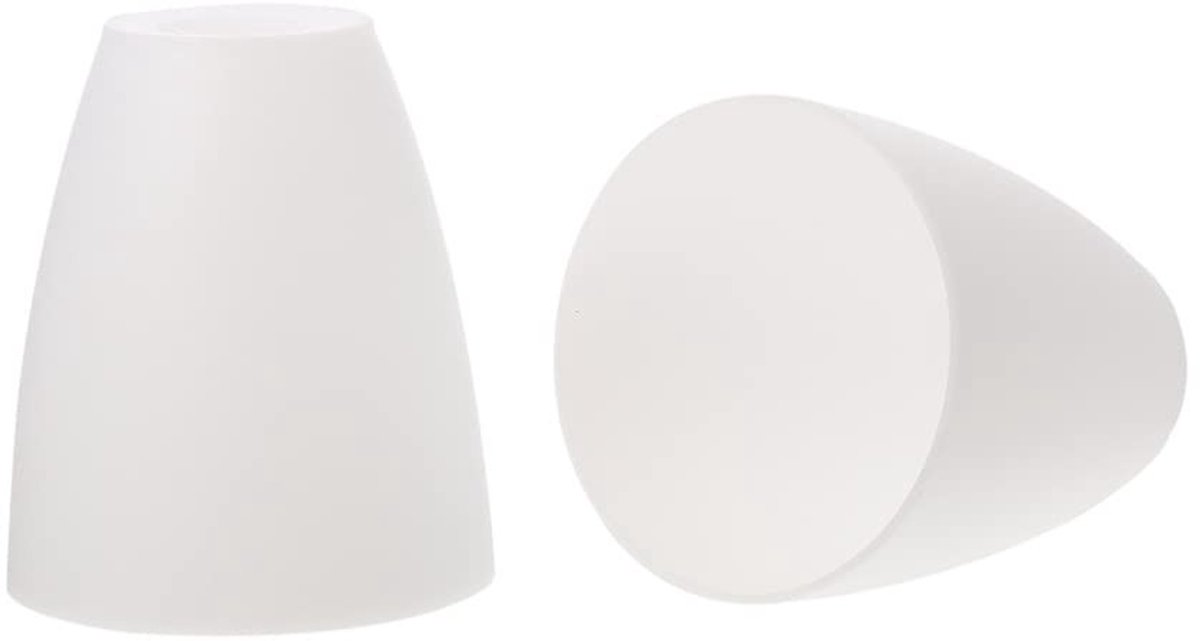 Omgoods - Set van 2 Witte Lampenkappen voor Meerdere Lampen