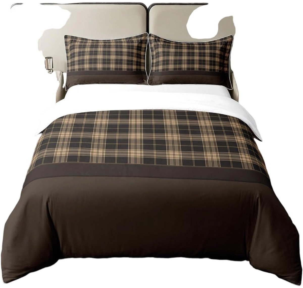 Omgoods - Vintage Katoenen Dekbedovertrekset voor Cabin Lodge Sfeer