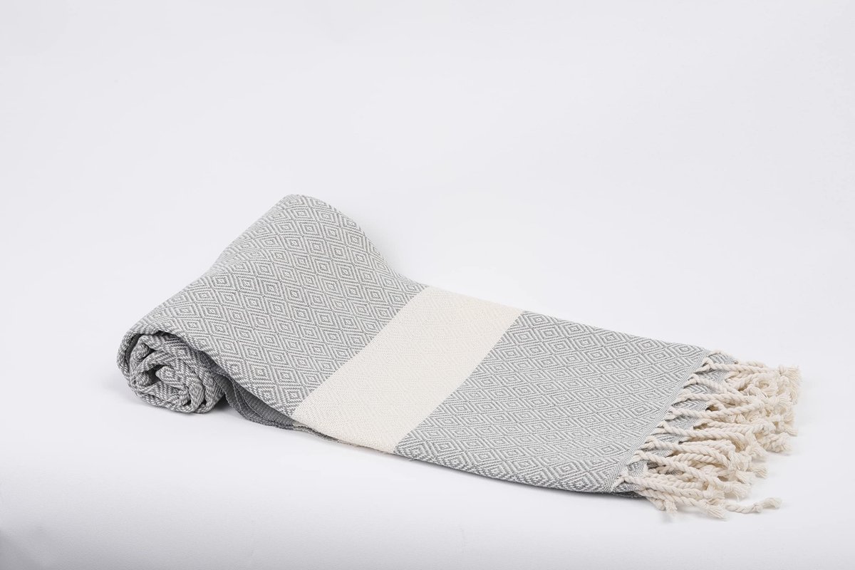 Omgoods - Turkse Hammam Strandhanddoek 100x180 cm Sneldrogend en Absorberend