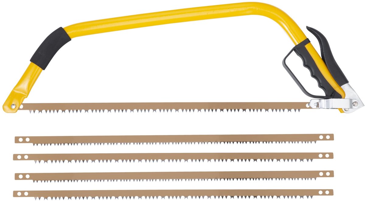 Omgoods - Boogzaag voor Houtbewerking 60 cm met 6 Blades