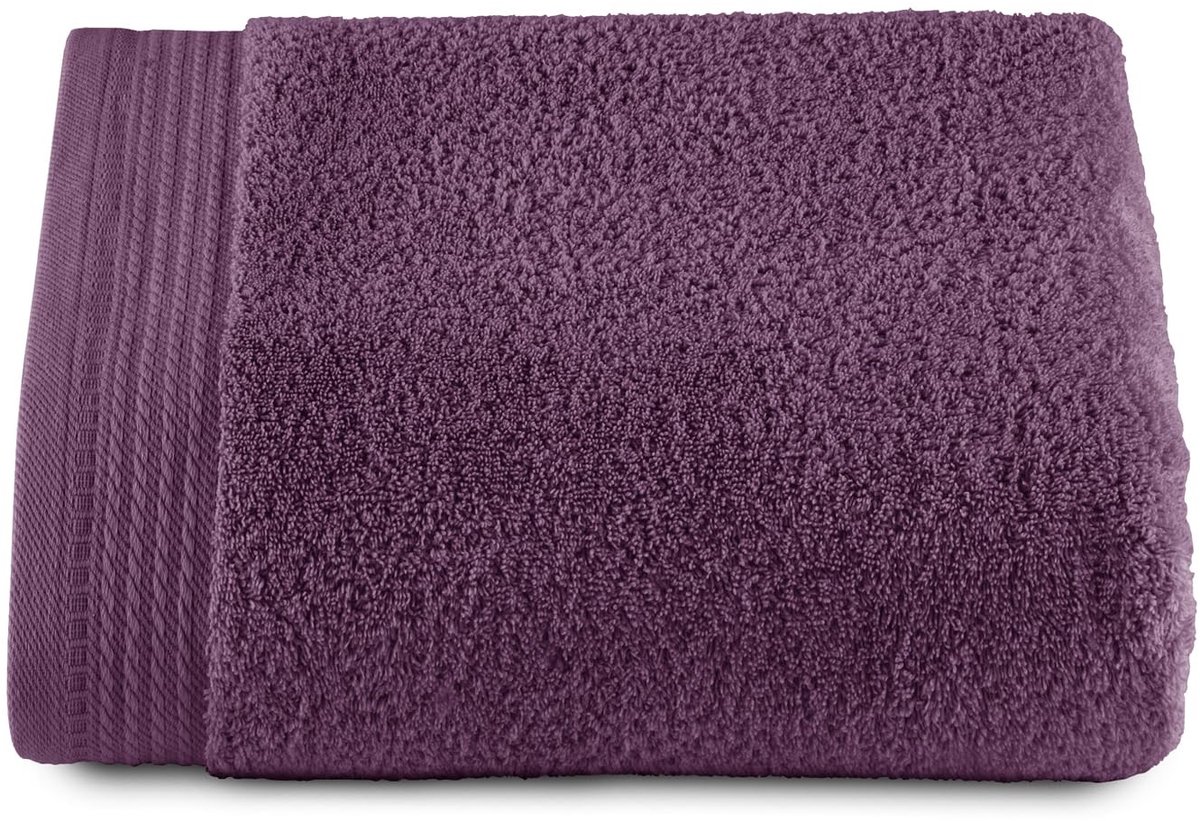 Omgoods - Premium Badhanddoek, Groot 100 x 150 cm, 100% Katoen, Aubergine