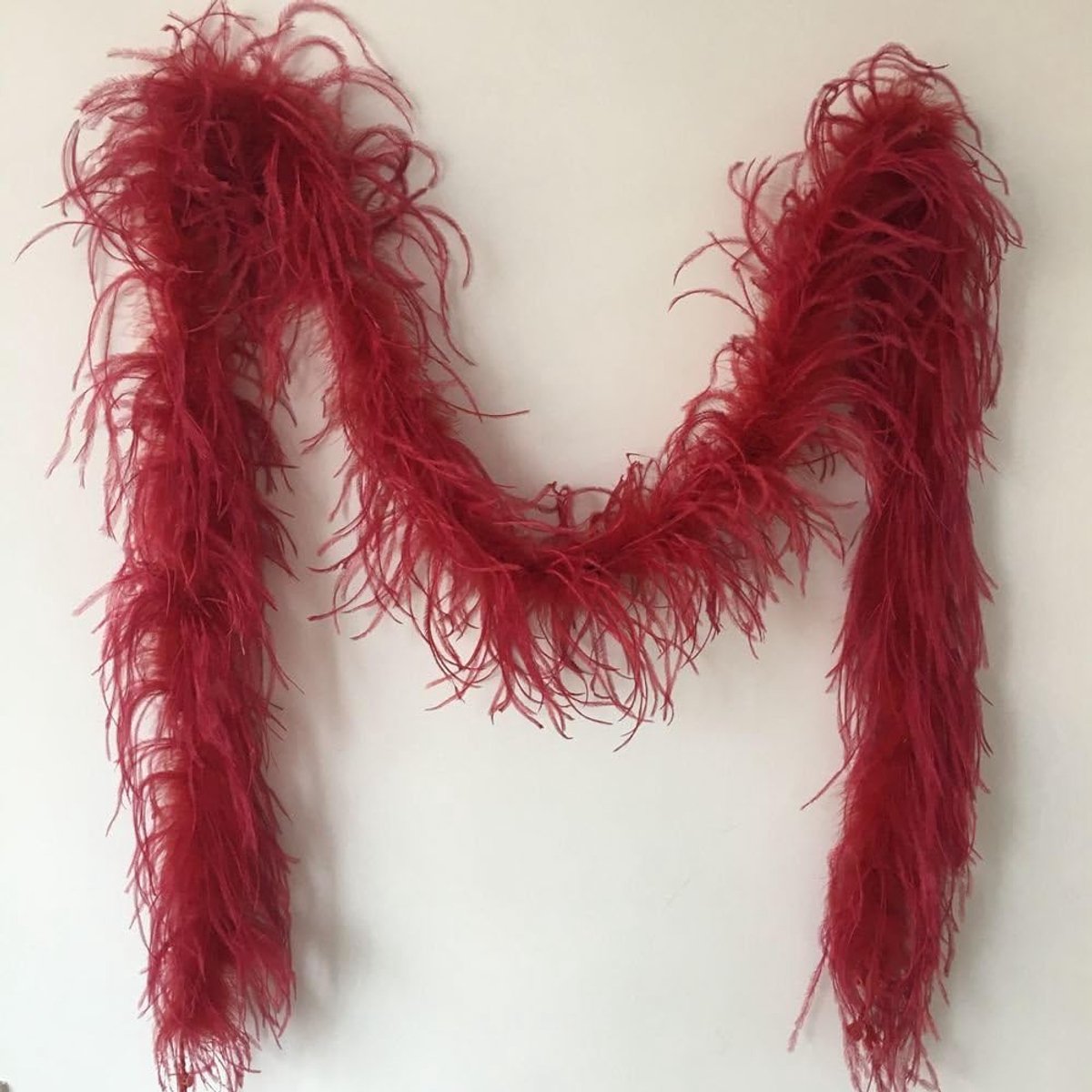 182,9 cm Lengte 1 ply Struisvogelveren Boa voor Bruiloft/Feest Decoratie, Veer Schroot
