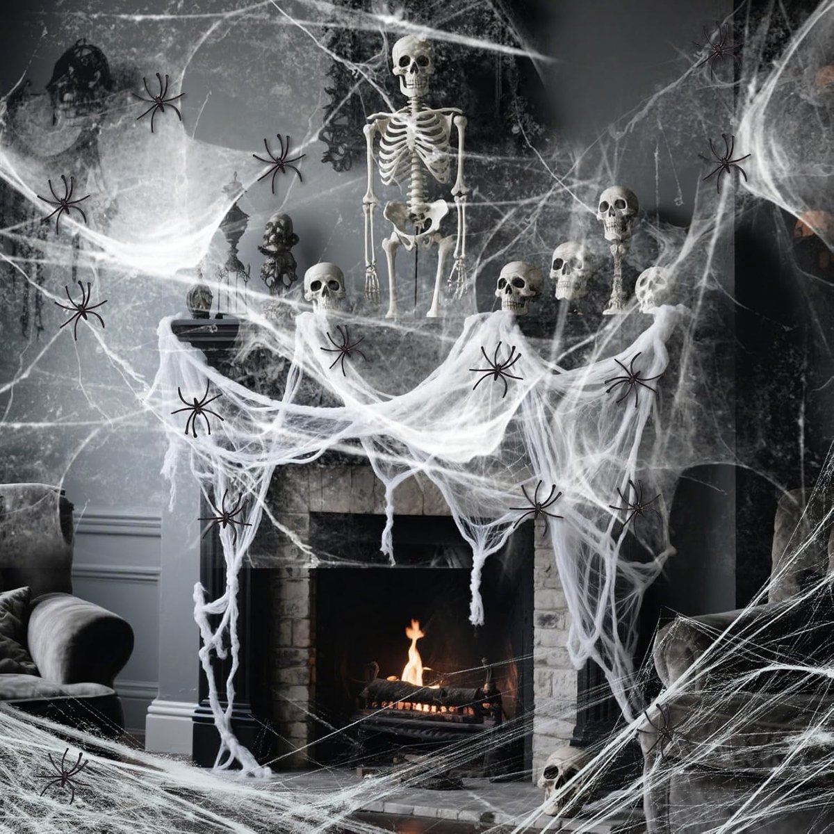Halloween decoratie spinnenweb