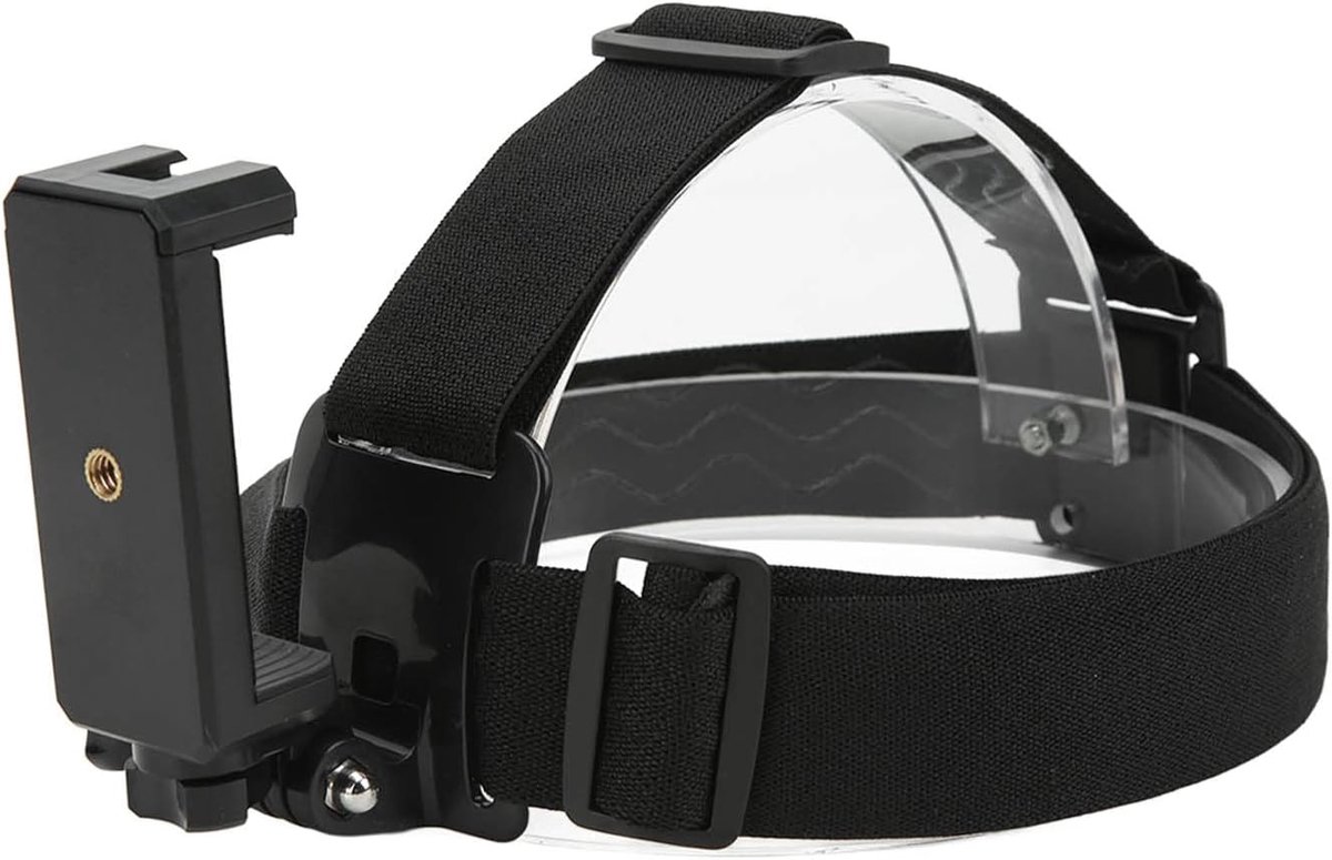 Op Het Hoofd Gemonteerde Houder voor Mobiele Telefoons Camera Hoofdband Verstelbaar Selfie op Mobiele Telefoon First-Person View Video Outdoor Live-opnamebeugel Voor Smartphones Actiecamera