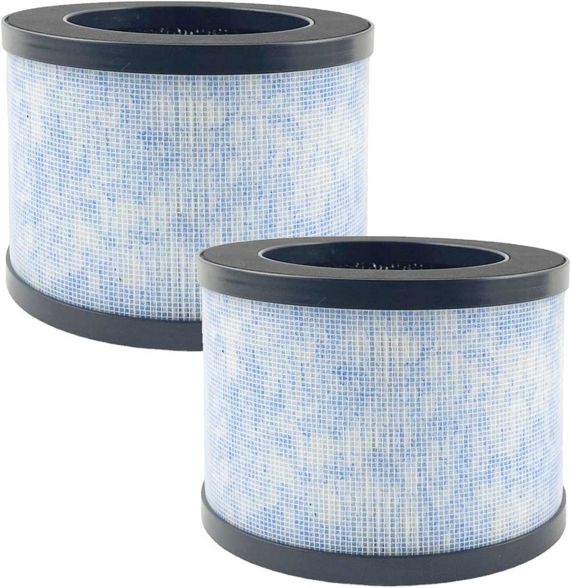 2 stuks H13 HEPA-filter luchtreiniger, reserve voorfilter compatibel met AROEVE MK01, MK06, MG01JH, Kloudi DH‑JH01, DH‑JH06, ToLife TZ‑K1, POMORON MJ001H, Elechomes EPI081/EP1081, Intelabe EPI080