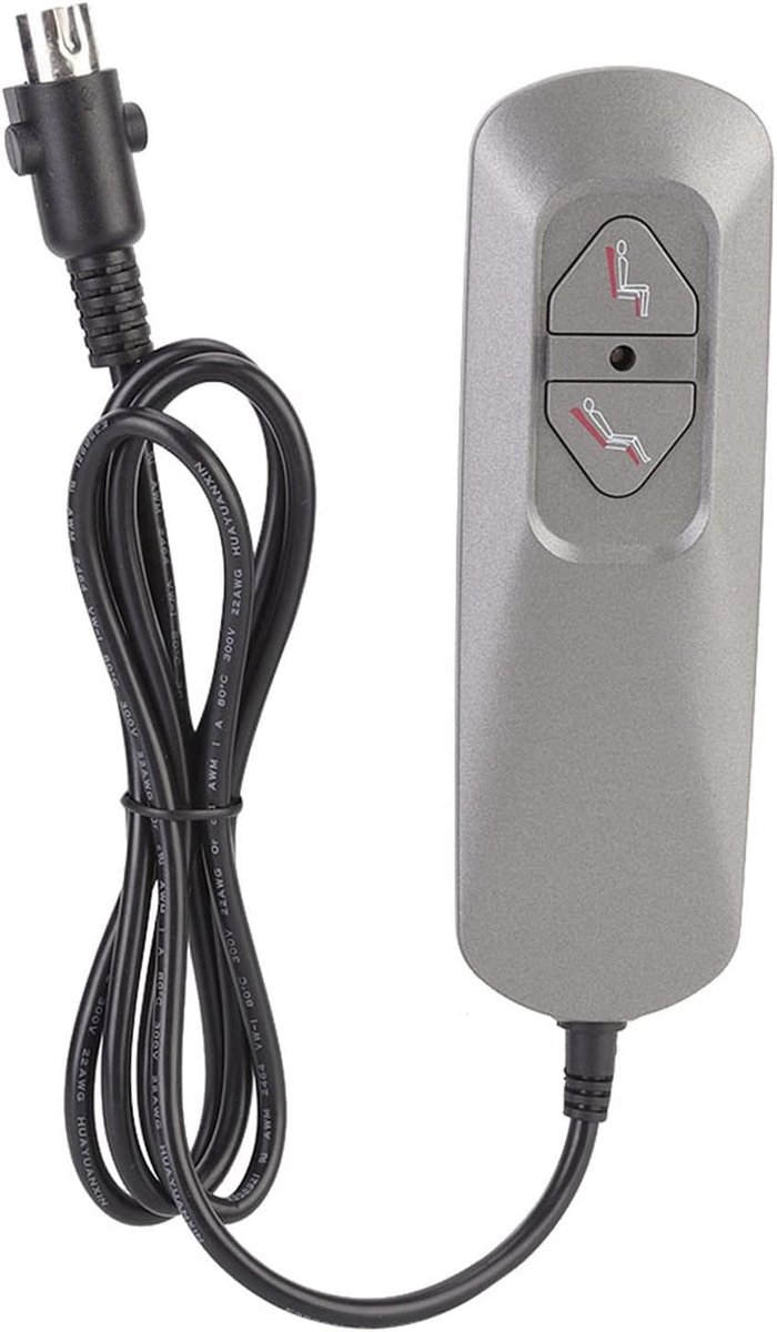 Handmatige controller met 2 knoppen met 5 pins, universele knoppen voor fauteuil-controller voor elektrische bank, vervangende bedieningsschakelaar voor het optillen van de stoel