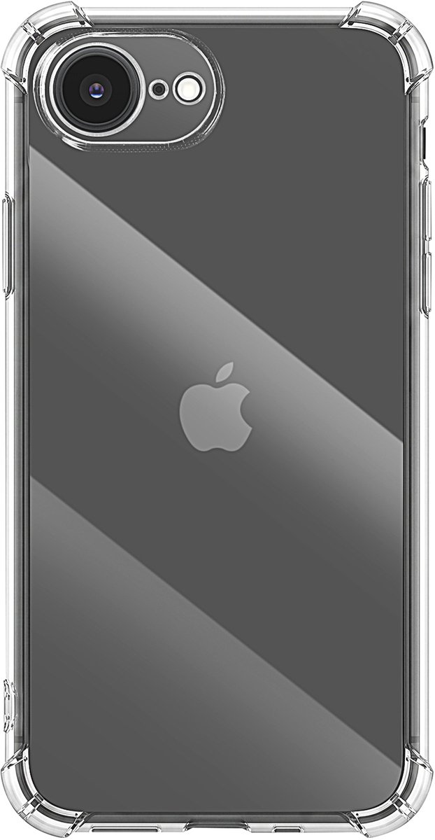 Mayaxess, Hoesje Geschikt voor Apple iPhone 16e Schokbestendig met Versterkte Hoeken, Transparant