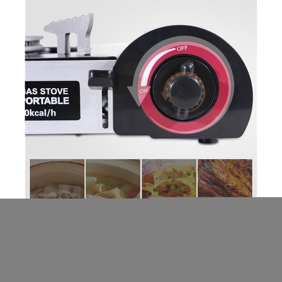 Kampeer Kookstel - Draagbare Keuken - Buiten Koken - Geavanceerde Warmteregulering - 26 x 19 x 8 cm - Zwart — afbeelding 3