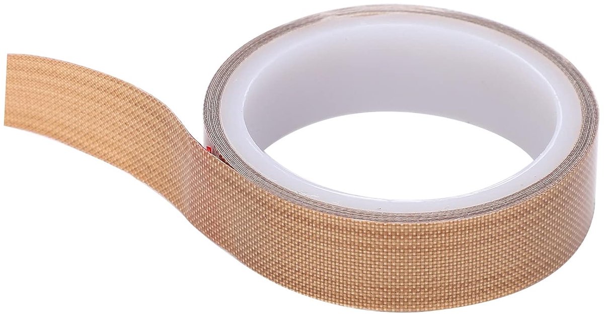 SnelShoppen - PTFE Hechtband Teflon Weefsel Tape, Hittebestendige Tape tot 300℃, Teflon Materiaal, Thermische Isolatie en Afsluiting, 10m Rol, 13mm Br