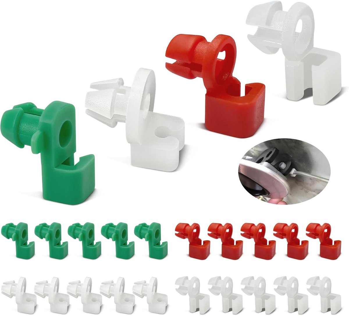 Deurslot Klemmen Set - 24 Stuks Universeel - Vervangingsclips - Ideaal voor Auto Deursloten - ShopVlot