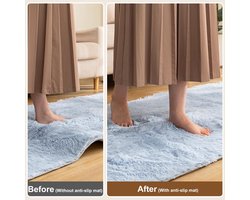 SnelShoppen - Area Rug 220 x 320 cm - Antislip Onderlegger voor Tapijt, Hoogwaardige PVC, Veiligheid voor Kinderen, Dieren, Huishouden, Kantoor, Motor