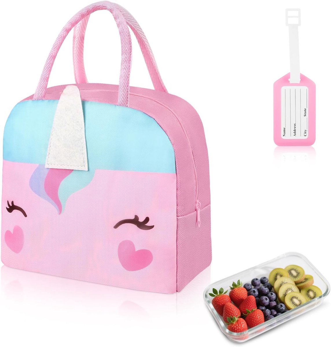 Lunchtas voor kinderen - mini thermische tas - 3D cartoon ontwerp - ideaal voor school of picknick - SnelShoppen