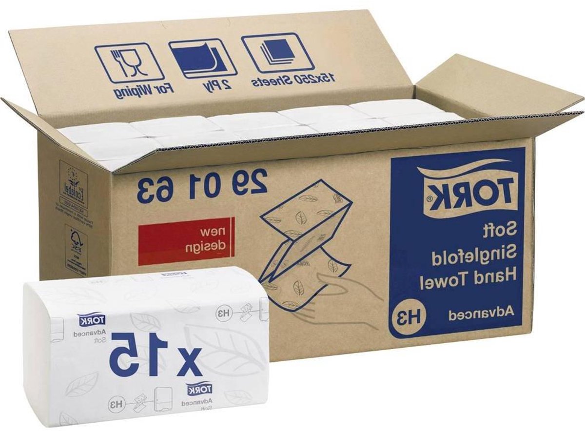 Zachte Z-vouw handdoek - Papieren handdoeken Wegwerphanddoeken - Handen Drogen - Dubbellaags Absorberend - 3750 Vellen - Wit