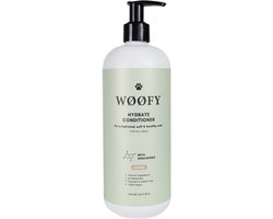 WOOFY Hydrate Conditioner - 500ml - Kokos - Honden - Geschikt voor alle vachttypes - Hondenconditioner - Hydratatie - Hondenvachtverzorging - Anti-klit - Ontklitter - Vachtverzorging - 100% Vegan - Hond