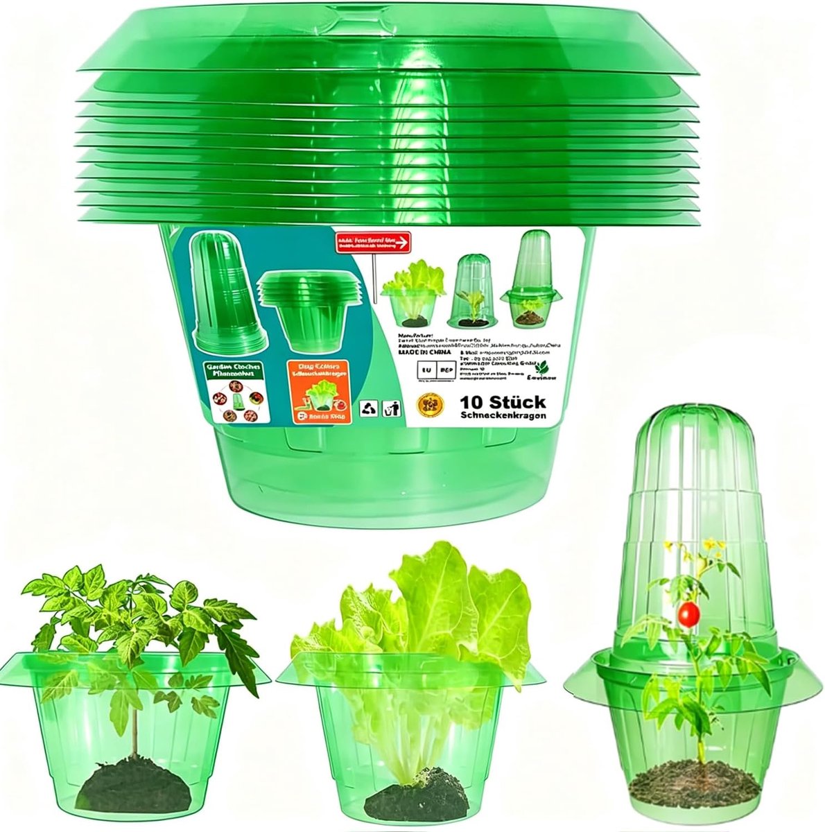 Slakkenring 10 stuks - Slakkenbescherming voor planten - Fysieke barrière - Beschermt jonge gewassen - SnelShoppen