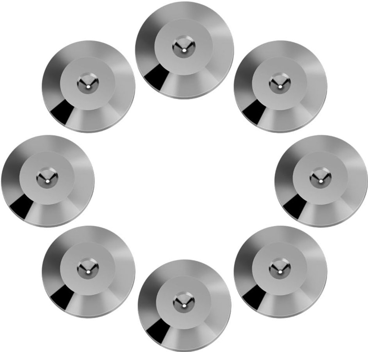 Richer-R 8pcs Spikes Washers 8 Pcs/Set Spike-Coasters Copper Speaker Shock Absorption Insulation Speaker Foot Mat - ShopVlot