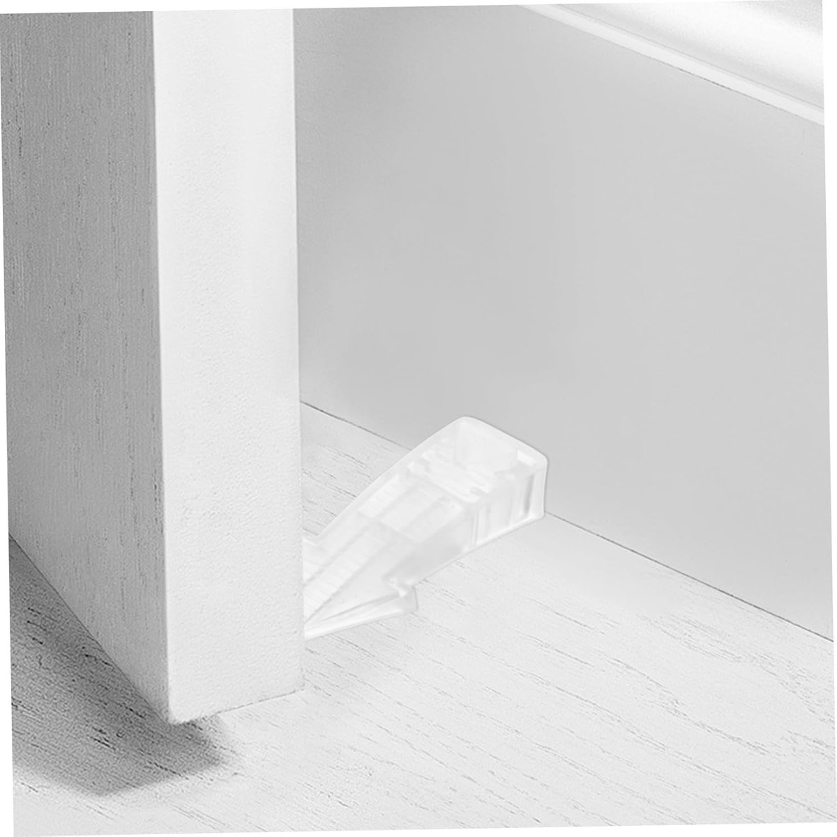Deurwig Set - Deurstopper Antislip - Tocht Vangen - Stevig PVC Materiaal - 20 Stuks - Transparant