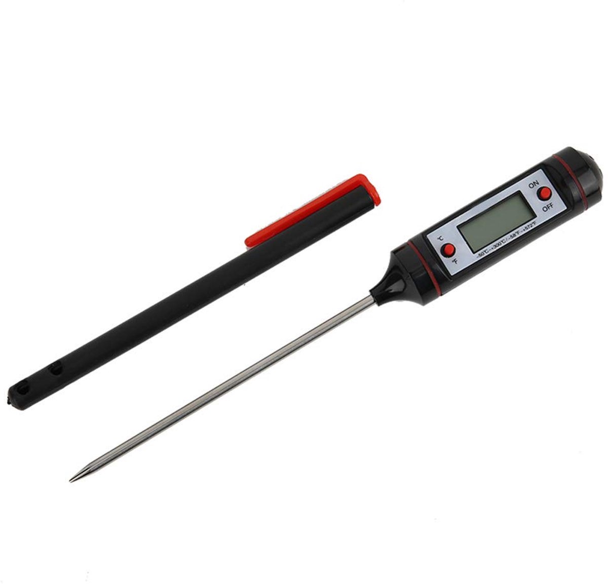Digitale thermometer voor keuken BBQ vlees - snelle temperatuurmeting - elektronische probe - ShopVlot