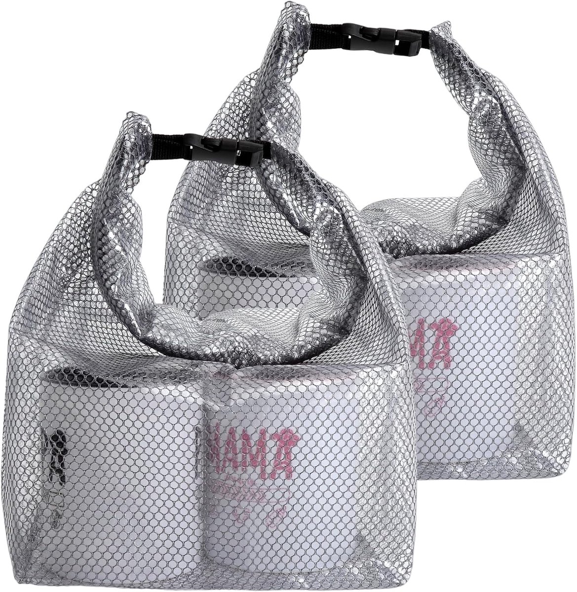 SnelShoppen - 2 Stuks Make-uptas, Groot, Waterdicht, Transparant, Reistoilettas met Draaggreep voor Dames, Douchetas voor Camping, Reizen en Dagelijks
