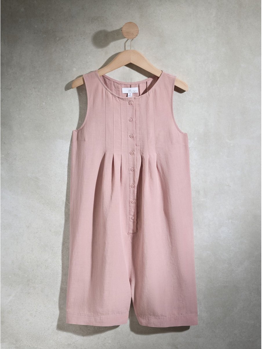 Next - Dames - Linnen playsuit - Roze