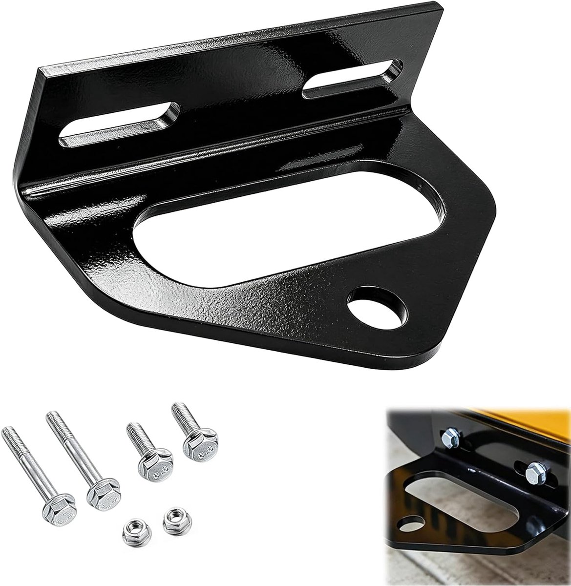 Trekhaak voor grasmaaiers - 6 mm staal - universeel - ideaal voor aanhangers - SnelShoppen
