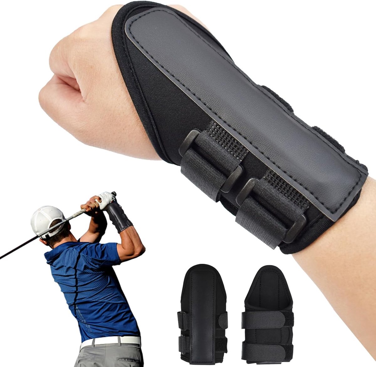 Golf Wrist Support, Neoprene Golf Training Wrist Fixer Support Swing Training Aid for Posture Correction Beginners - ShopVlot
