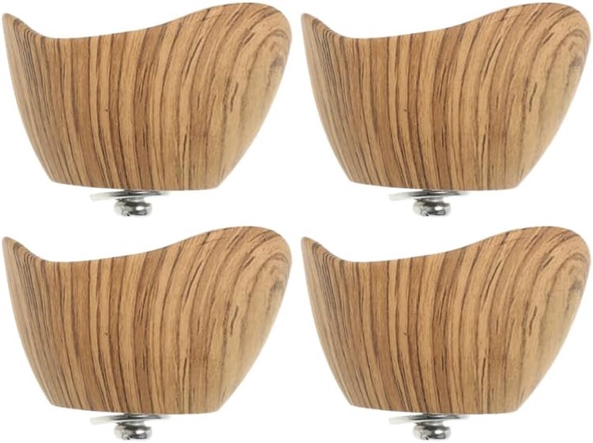 SnelShoppen - Handgrepen voor Pannendeksel - 4 Houten Handgrepen - Reserveonderdelen Kookgerei - Duurzaam, Gebruiksvriendelijk en Geschikt voor Keuken