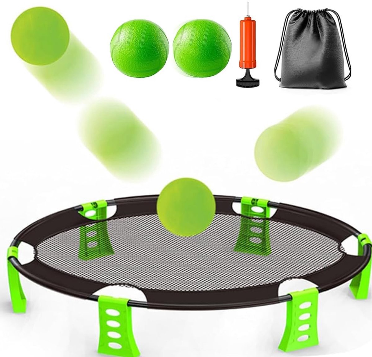 Omgoods - Roundnet Set met 2 Ballen en Pomp voor Buiten
