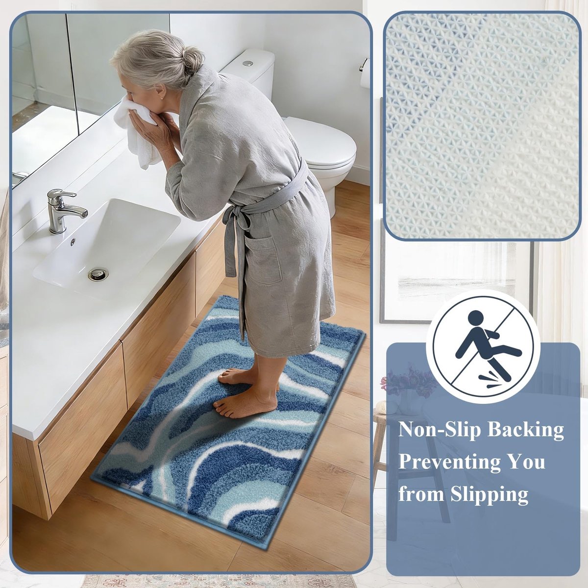 Omgoods - Microfiber Badmatset met Antislip en Super Absorptie