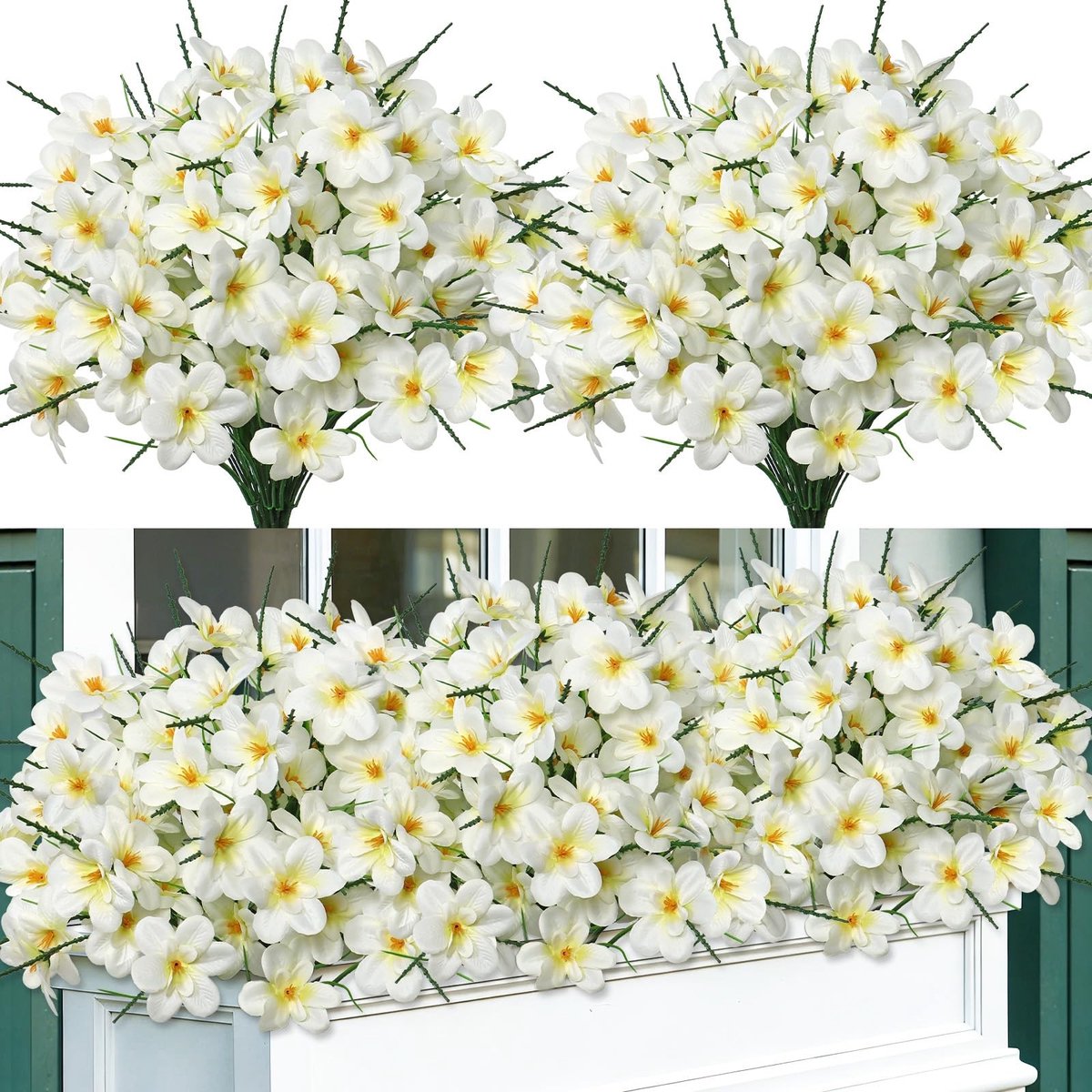 Omgoods - Set van 6 Kunstbloemen Freesia voor Decoratie