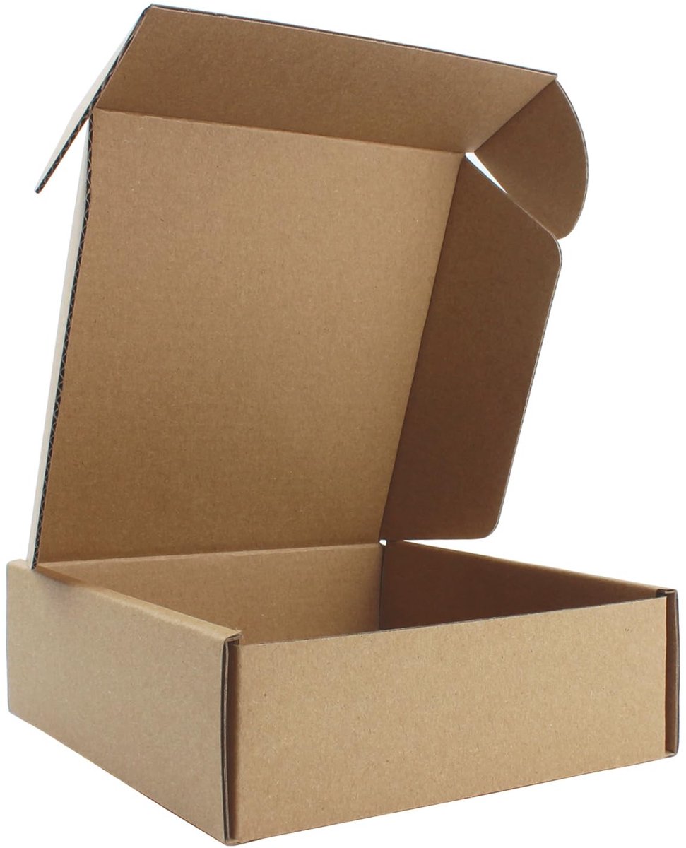 Omgoods - Recyclebare Kartonnen Verzenddozen - 15x15x5 cm - 25 Stuks