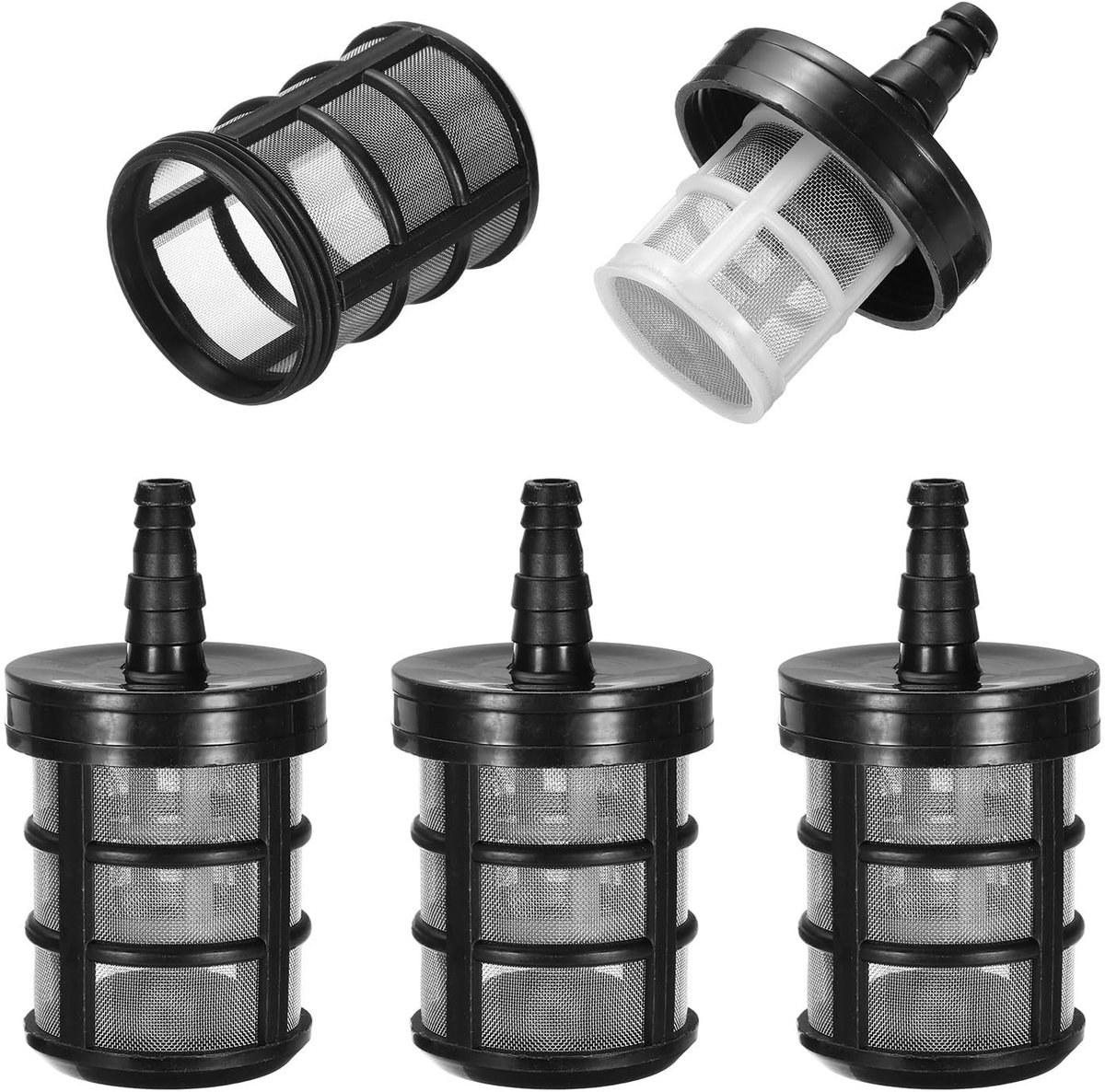 Omgoods - 4 Stuks RVS Filterslangen voor Irrigatie en Waterpompen
