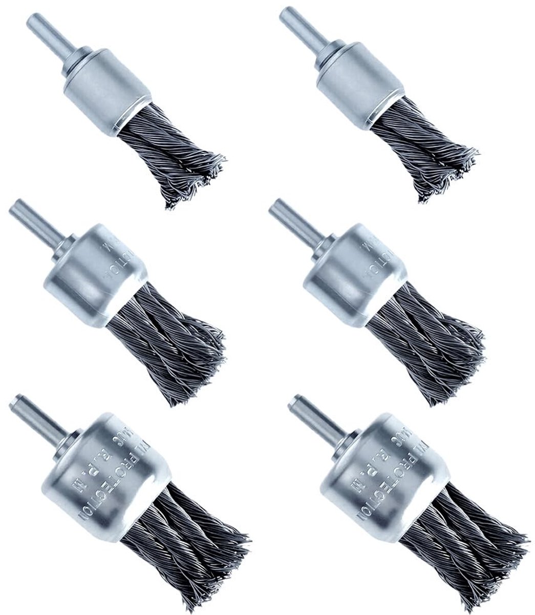 Omgoods - Set van 6 Draadborstels voor Boormachine
