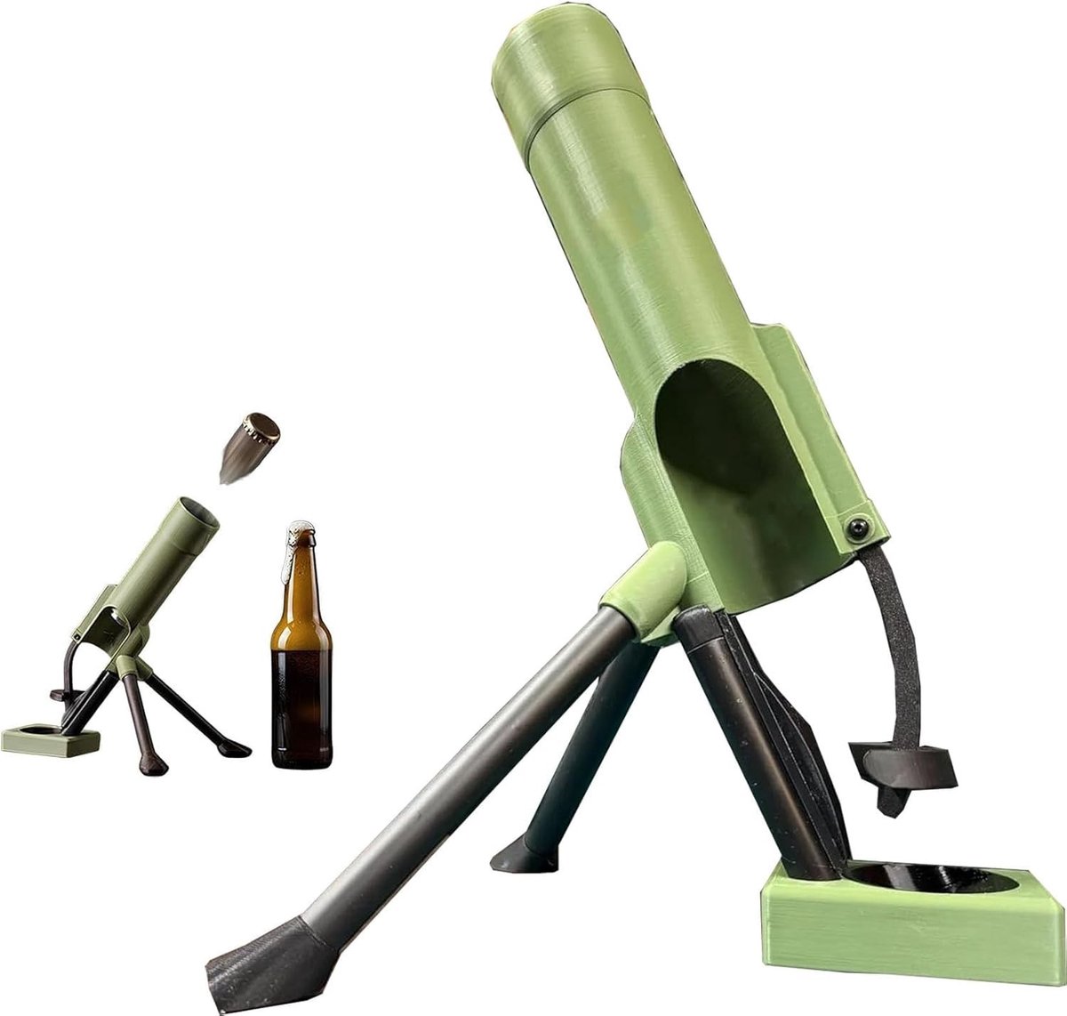 Omgoods- Bieropener Automatische Uitwerper - Flesopener - Antislipvoet - Duurzaam Materiaal - Origineel Cadeau - Voor Thuisbar