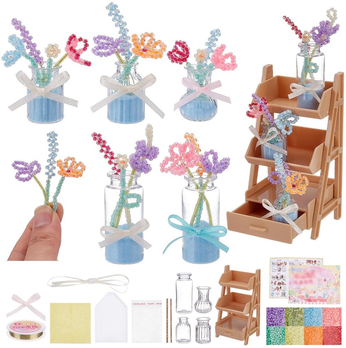 Omgoods - Doe-Het-Zelf Kralen Boeket Set voor Beginners