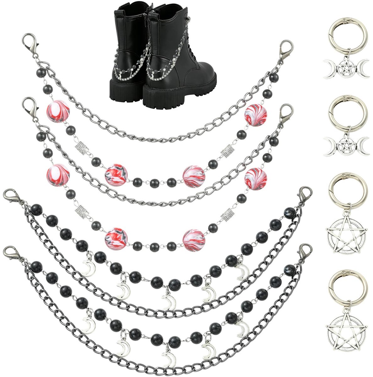 Omgoods - 8 Stuks Kralen Schoen Charms voor Sneakers