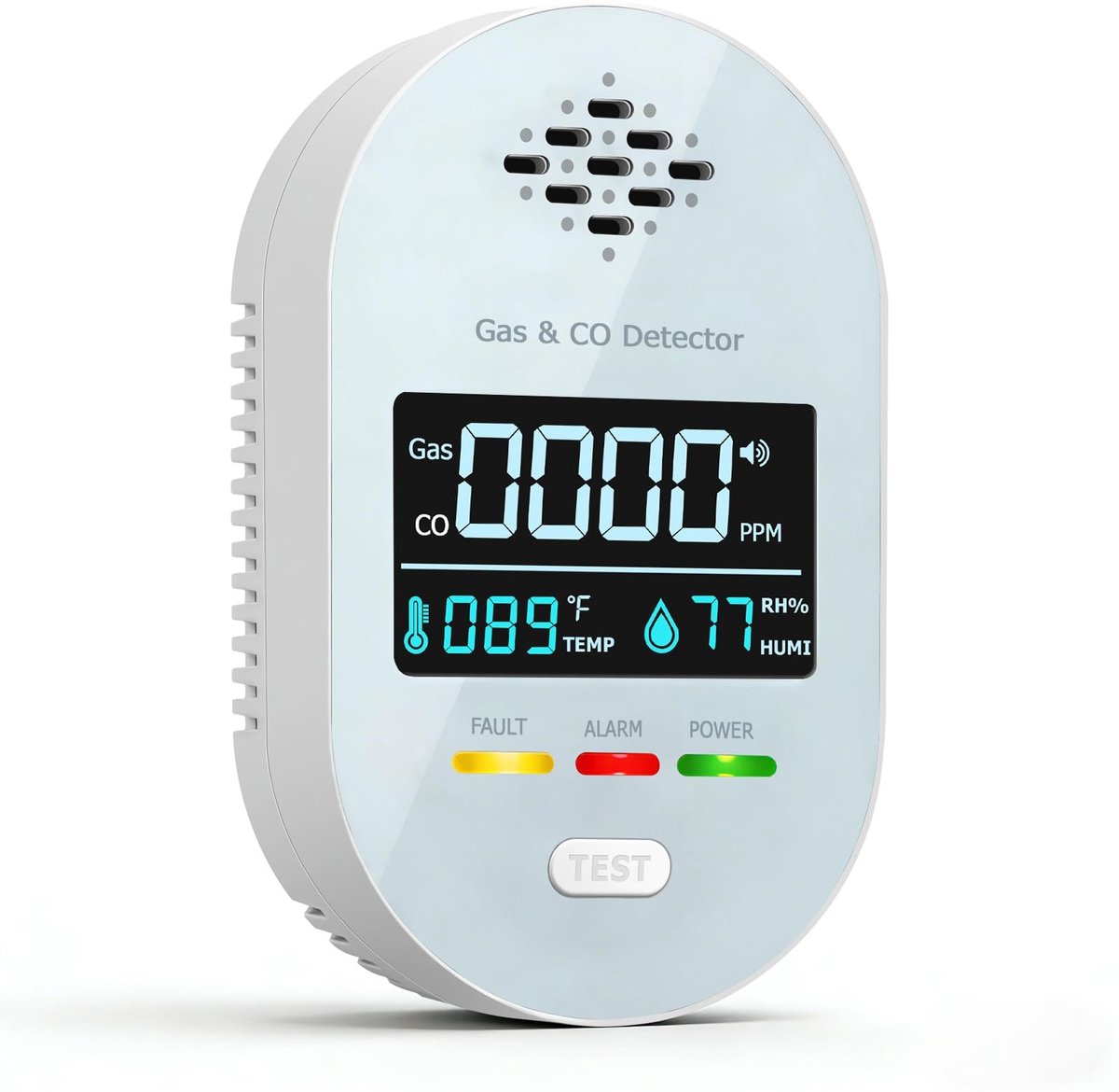 Omgoods- Thermometer 4-in-1 - Hygrometer Binnen - Smart Thermometer met HD-Scherm - Digitale Kamerthermometer - Akoestisch Alarm - Veiligheidsoplossing voor Luchtkwaliteit - Klimaatmeter