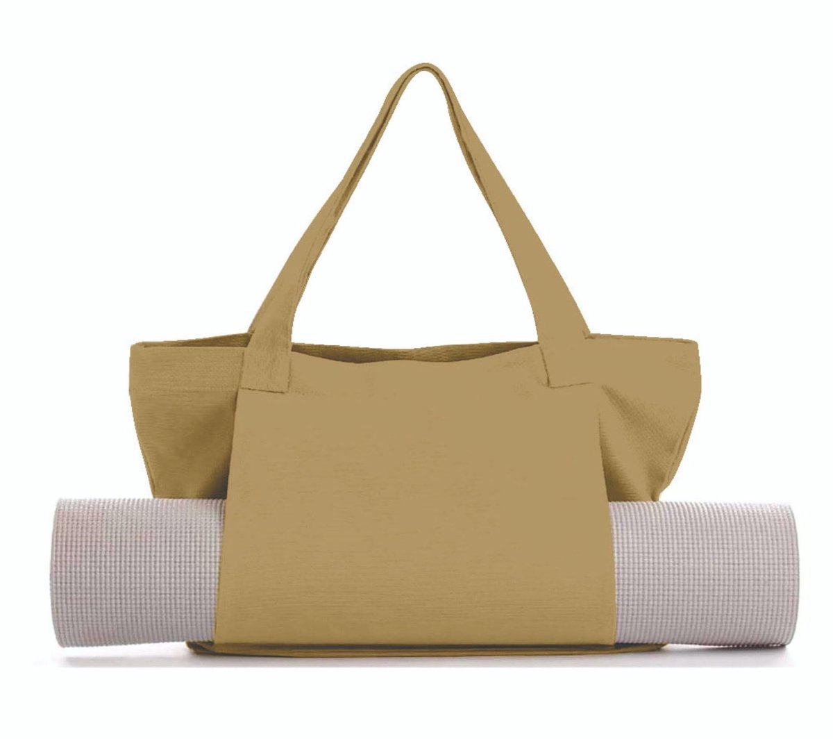 Omgoods - Yogatas met Meerdere Zakken - Waterafstotend, voor Dames (Kaki)