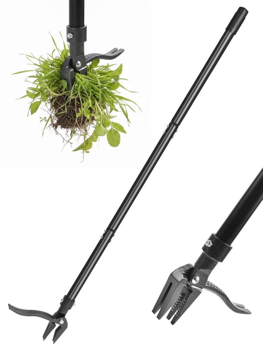 Omgoods - Handmatige Onkruidverwijderaar met Voetpedaal - Ergonomisch Tuingereedschap voor Tuin en Gazon