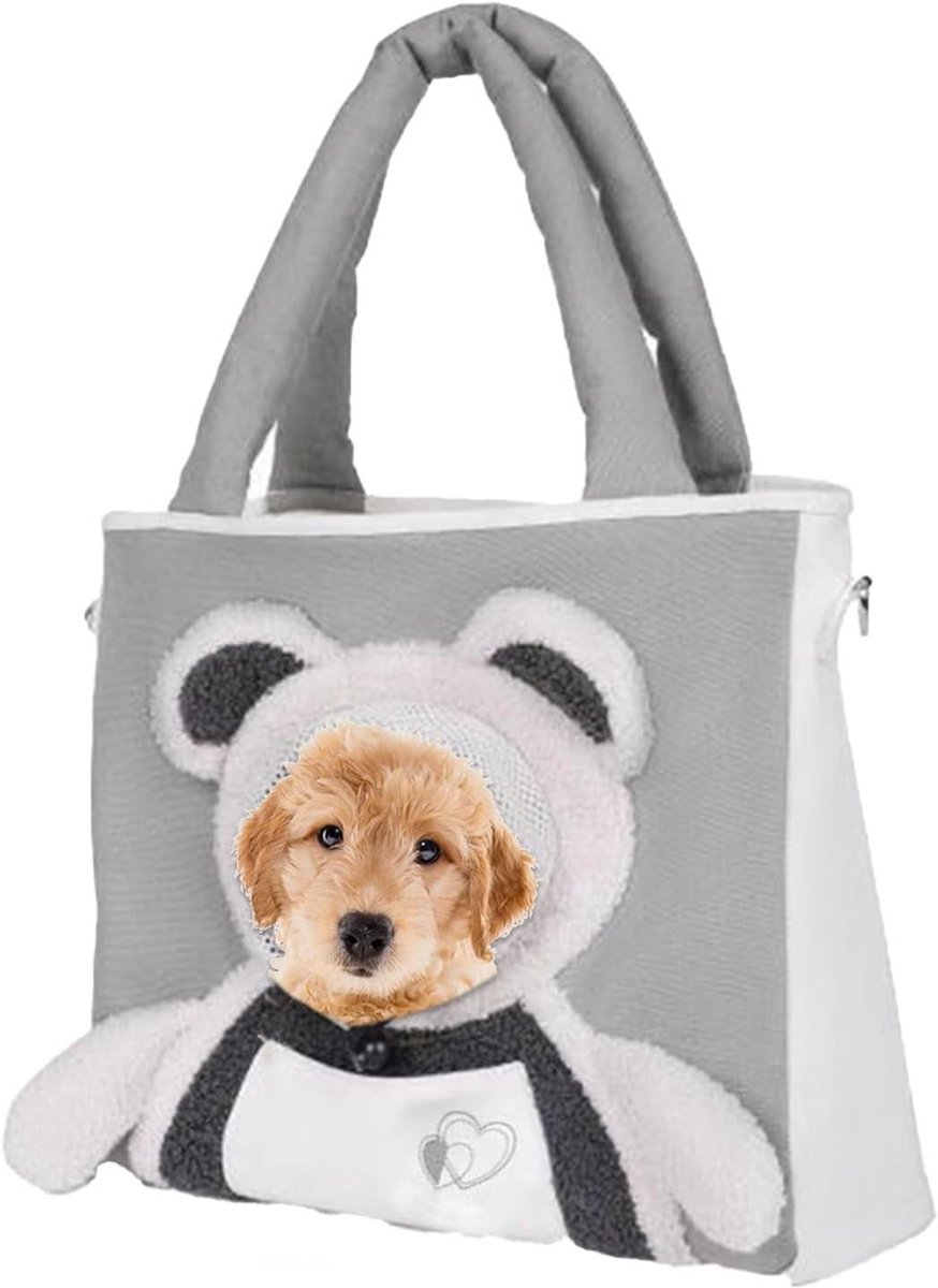 Katten Draagzak - Katten Schoudertas - Huisdier Vervoer - Ontsnappingsvrij Ontwerp - 30L x 4B x 10H cm - Beige