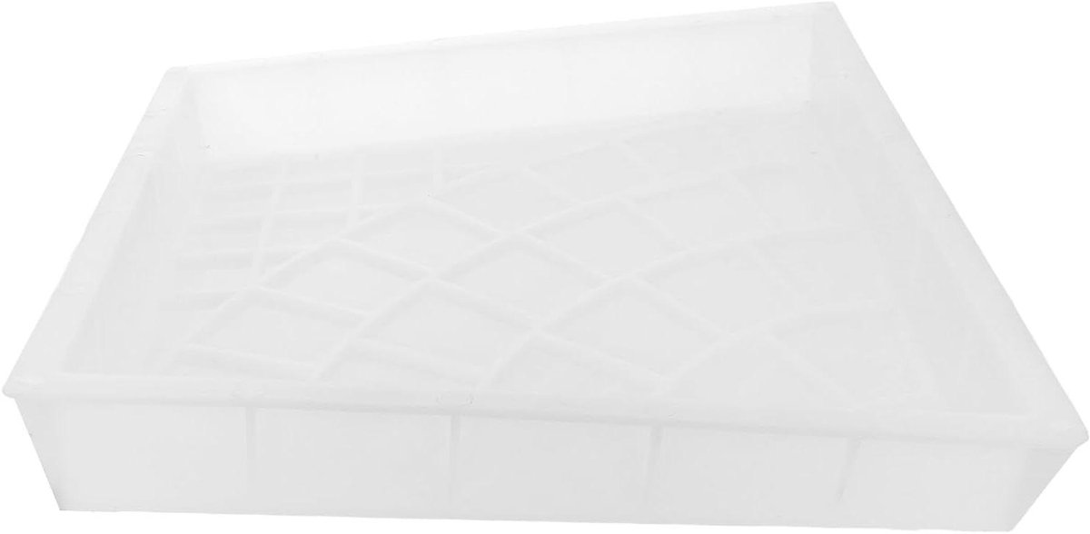 Betonmal Tuinpaden - Bestratingsvorm Terras - Tuin aanleggen - Antislip Patroon - 27 x 27 x 4 cm - Wit