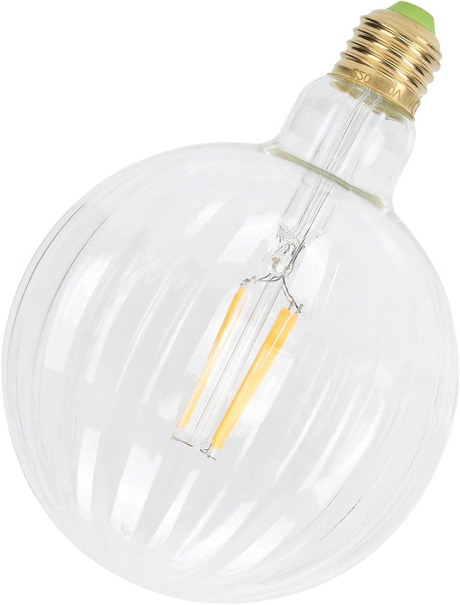 Gloeilamp Watermeloen Vorm - Decoratieve Lamp - Huisdecoratie - Flexibel Gloeidraadontwerp - G125 - Transparant