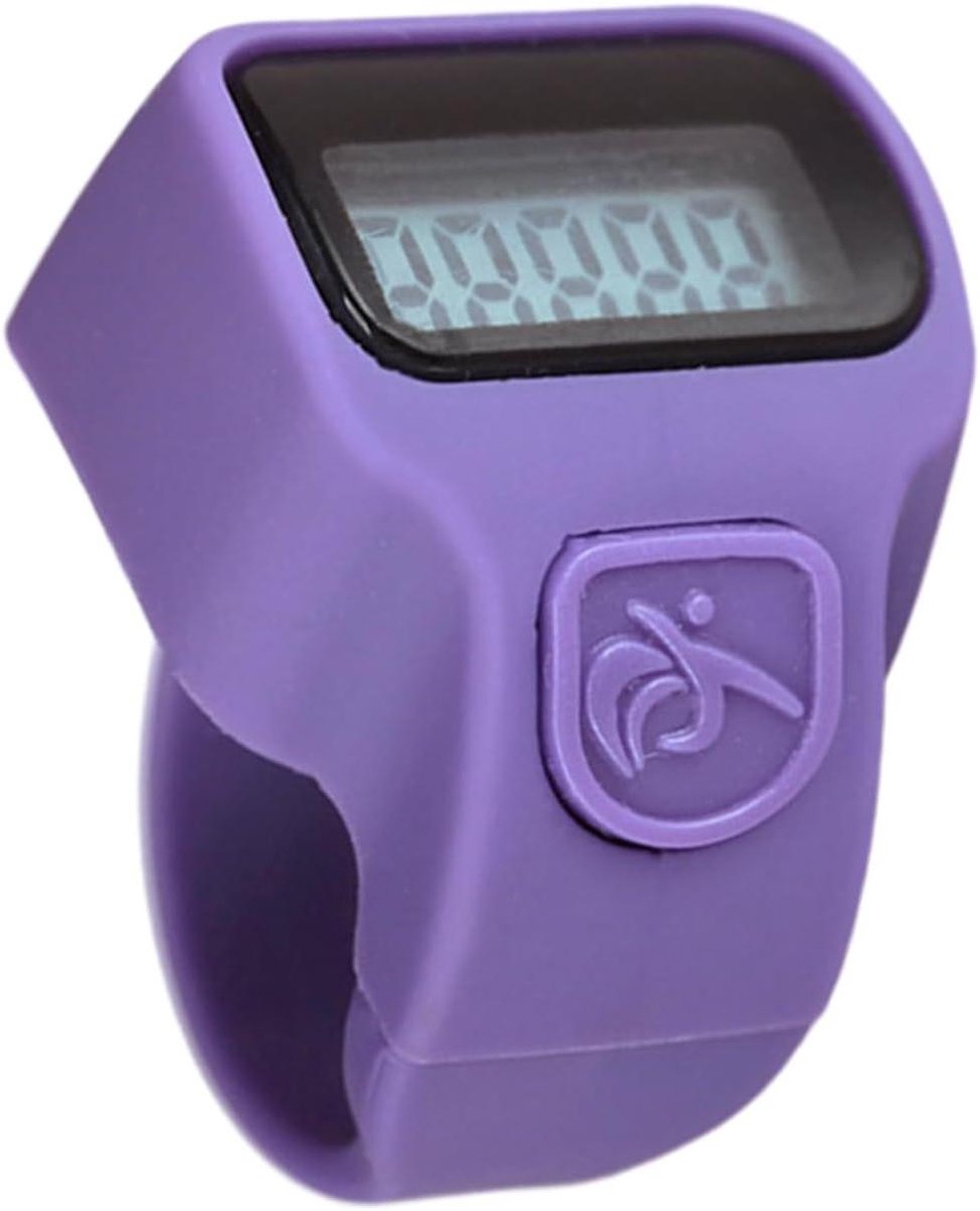 Draagbare Datateller - Vingerteller Clicker - Activiteiten Tellen - Automatische Uitschakeling - 25 cm - Paars