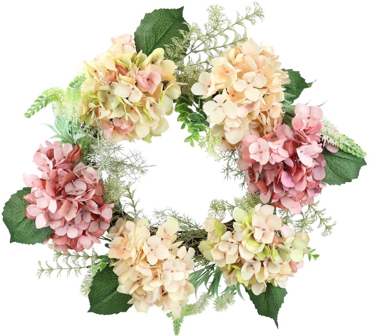 Omgoods - Kunstbloem Hydrangea Wreath