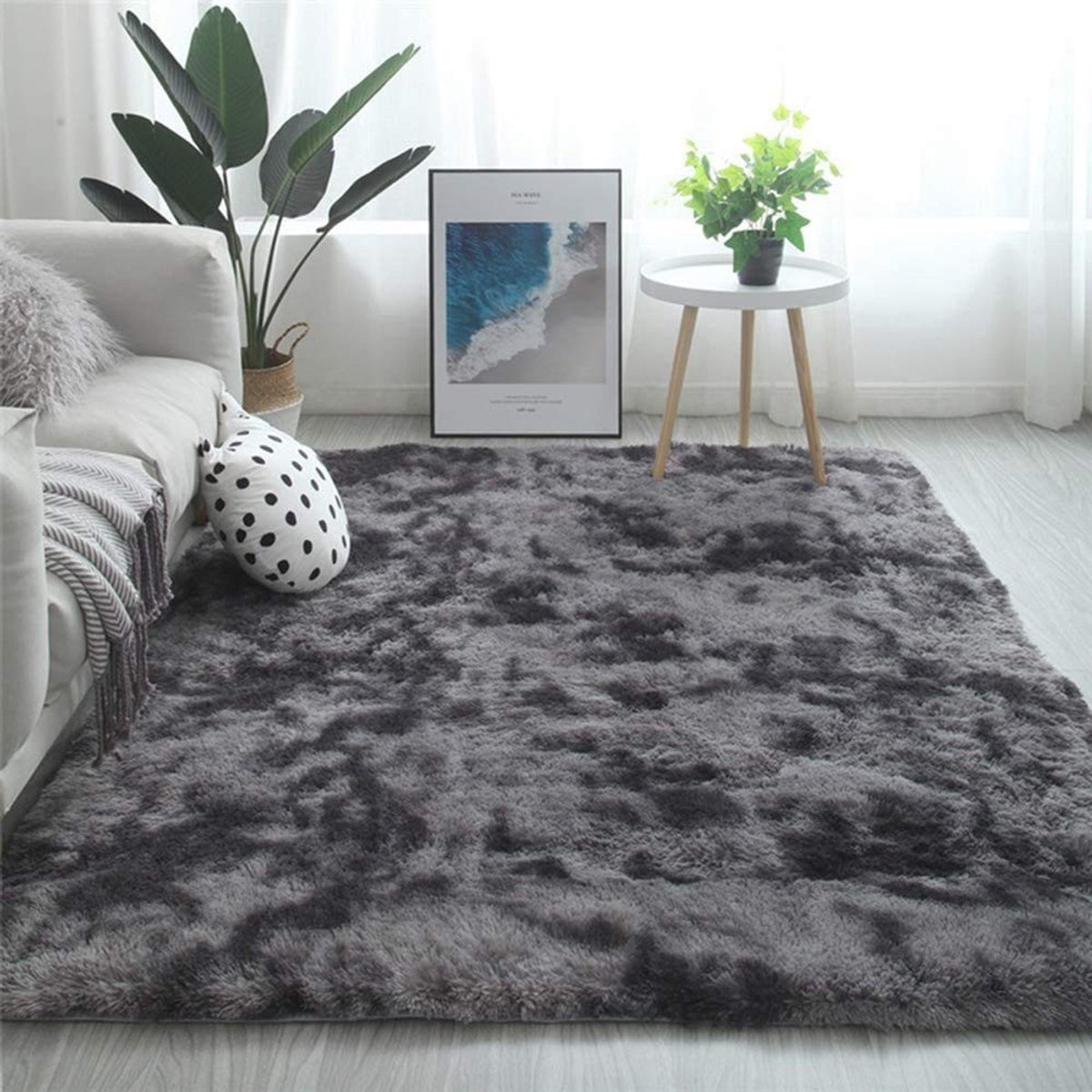 Omgoods - Fluffy Anti-Slip Tapijt voor Woonkamer en Slaapkamer
