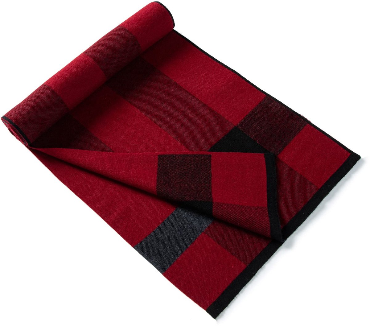 Omgoods - Merino Wol Sjaal voor Heren in Tartan Design